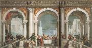 Paolo  Veronese Supper in the House of Leiv Sweden oil painting artist